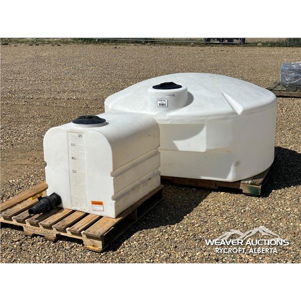 (2) POLY WATER TANKS