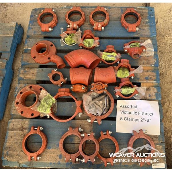 ASSORTED VICTAULIC FITTINGS & CLAMPS