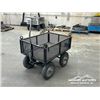 Image 1 : HEAVY DUTY STEEL MESH UTILITY WAGON CART