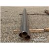 Image 1 : (3) 5.5 IN. STEEL PIPES, 16-18 FT. LENGTHS