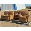Image 1 : LEATHER CHAIR, SOFA & LOVESEAT SET