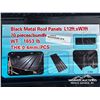 Image 3 : (70) BLACK METAL 12 FT. ROOF PANELS
