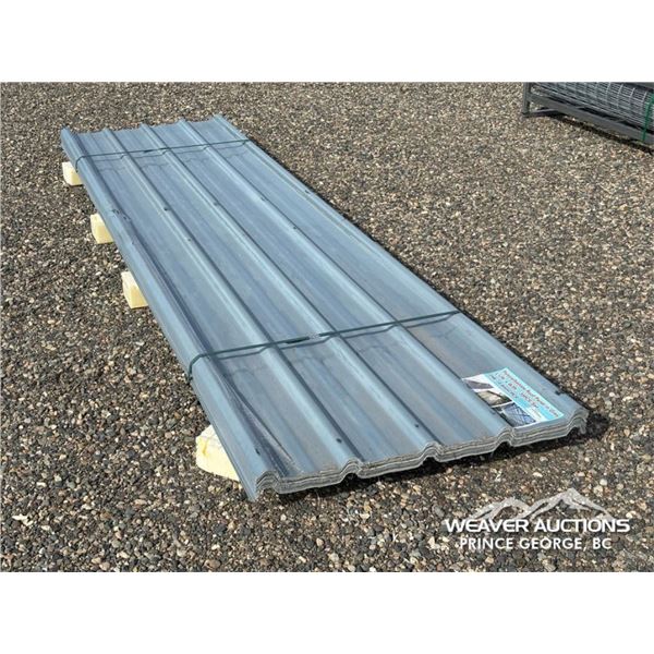 (30) NEW POLYCARBONATE 12FT. ROOF PANELS