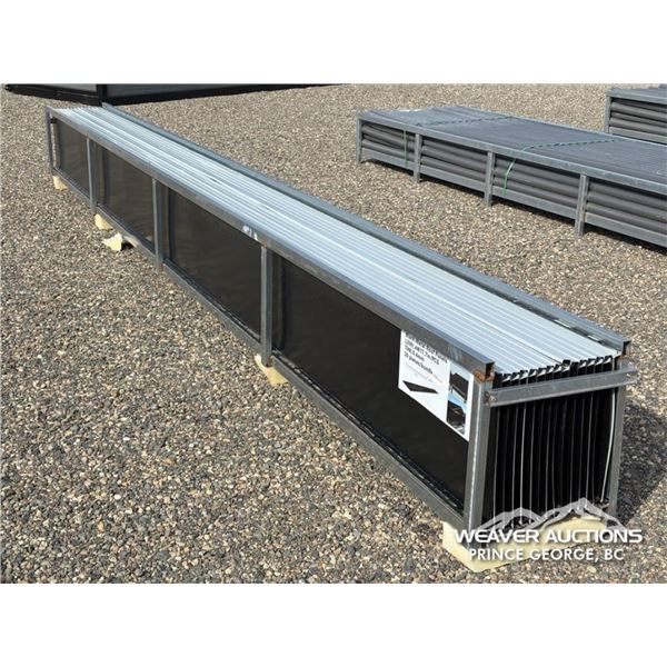 (30) BLACK METAL 20 FT. ROOF PANELS