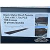 Image 3 : (30) BLACK METAL 20 FT. ROOF PANELS