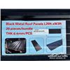 Image 3 : (20) BLACK METAL 20 FT. ROOF PANELS
