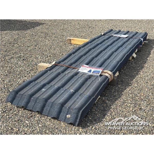 (30) STONE COATED METAL 11.8 FT. ROOFING SHEETS
