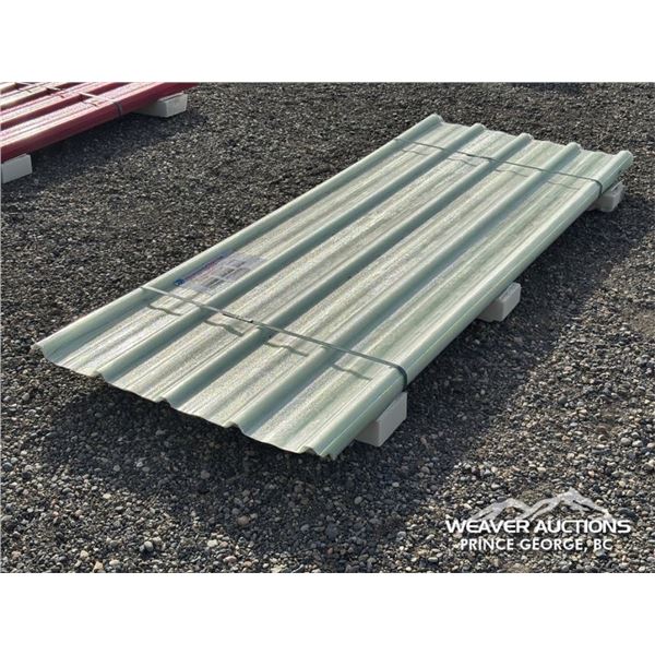 (30) CLEAR POLYCARBONATE 8 FT.  ROOF PANEL