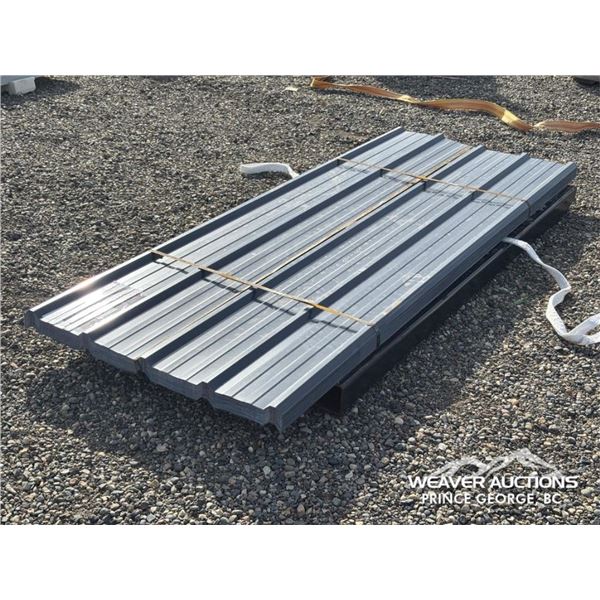 (70) GREY METAL 8 FT. ROOF PANELS