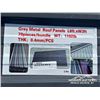 Image 3 : (70) GREY METAL 8 FT. ROOF PANELS