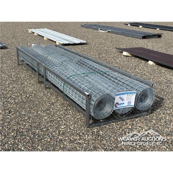 (6) ROLLS OF GALVANIZED WELD WIRE MESH