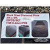 Image 3 : (20) BLACK STEEL DIAMOND PLATE