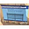 Image 3 : BLACK GALVANIZED STEEL FENCING KIT