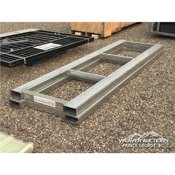 (2) METAL FORKLIFT PALLETS