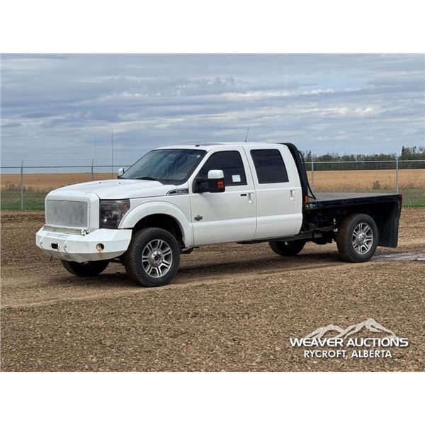 2011 FORD KING RANCH F350 CREW CAB FLATBED