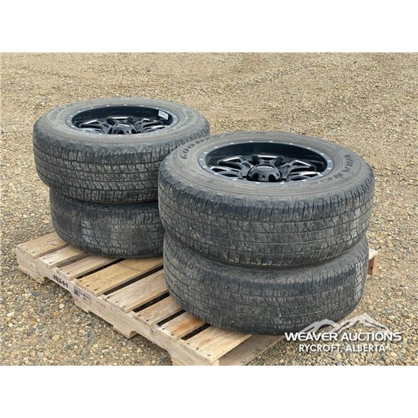 (4) GOODYEAR WRANGLER 265/65R18 TIRES & RIMS