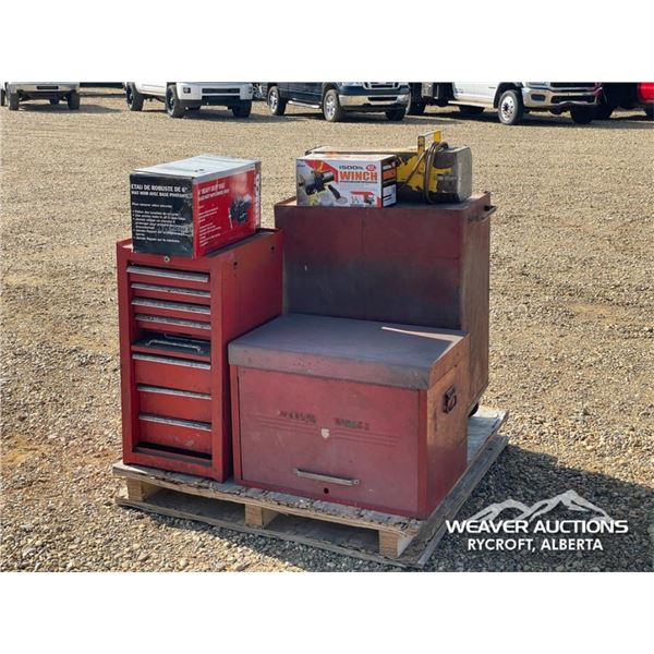 ASSORTED SHOP TOOLS & TOOL BOXES