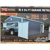 Image 1 : TMG 16 X 24 FT. METAL GARAGE SHED