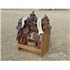 Image 2 : (4) WESTERN SADDLES W/ (1) STAND