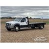Image 1 : 2005 FORD F550 SINGLE CAB FLATBED TRUCK