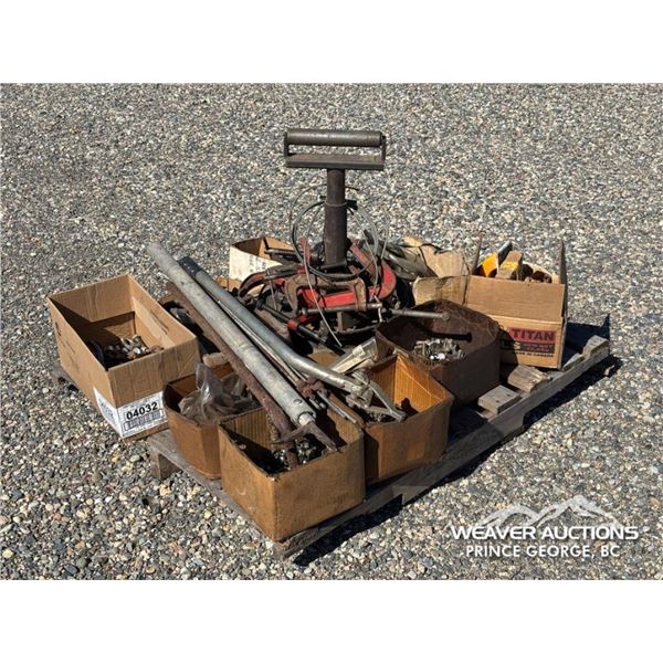 C-CLAMPS, ROLLER STAND, NUTS & BOLTS