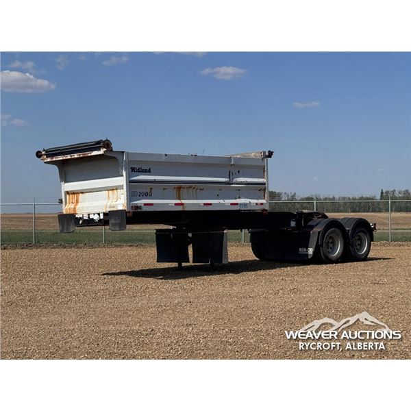 2002 MIDLAND SD2000 T/A LEAD SIDE DUMP TRAILER