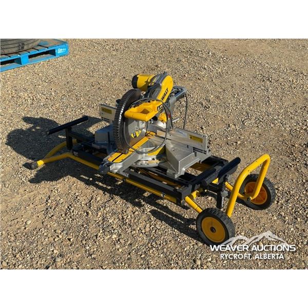 12 IN. DEWALT COMPOUND MITRE SAW & STAND