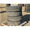 Image 1 : (4) MICHELIN 275/80R22.5 TIRES W/ ALUMINUM RIMS