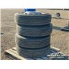 Image 4 : (4) MICHELIN 275/80R22.5 TIRES W/ ALUMINUM RIMS
