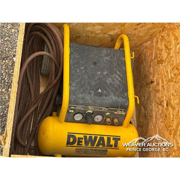 DEWALT 1.6 HP AIR COMPRESSOR & TOOLS