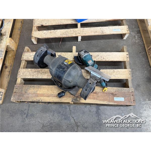 BENCH GRINDER W/ ANGLE GRINDER