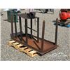 Image 2 : (2) METAL TABLES C/W VICE