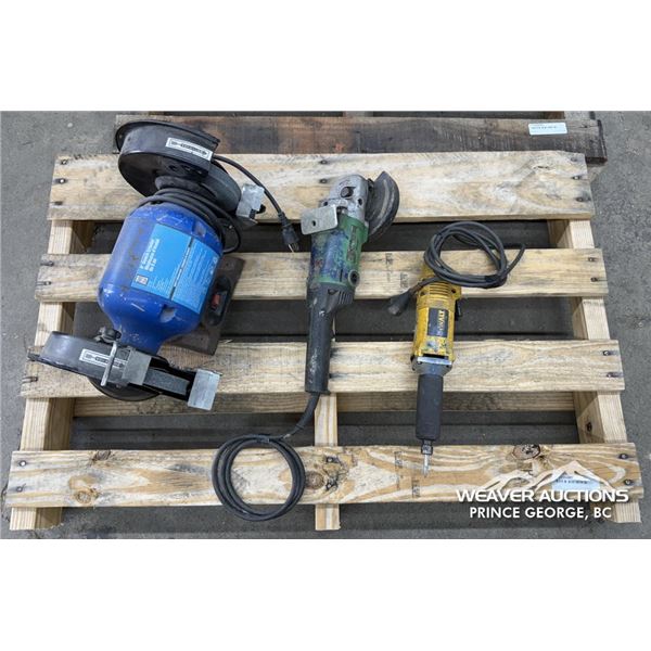 BENCH GRINDER, ANGLE GRINDER & DREMMEL