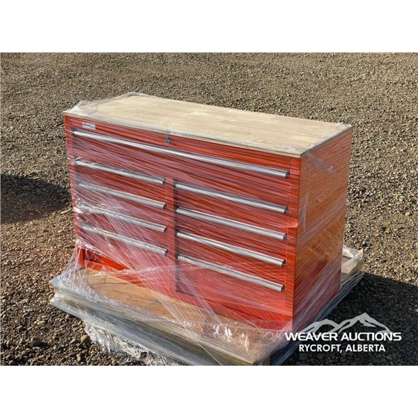 46 X 18 IN. 9 DRAWER WORKBENCH