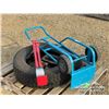 Image 2 : SHOP TROLLY W/WHEEL CHOCKS & SPARE TIRE