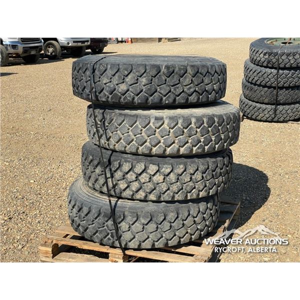 (4) MICHELIN 11.00R20 TIRES & RIMS