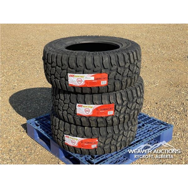 (3) MILEKING 33X12.50R18 TIRES