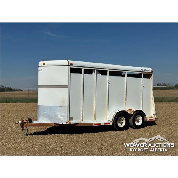 2001 STAMPEDE 16 FT. T/A LIVESTOCK TRAILER