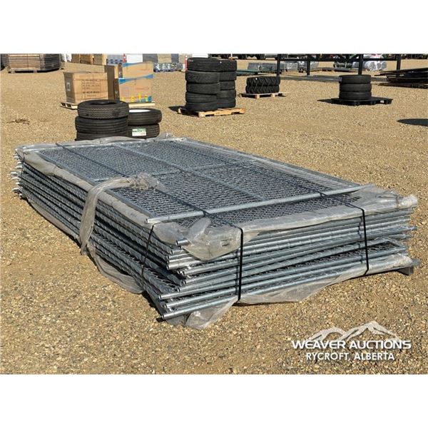 QTY OF 6 X 12 FT. SITE FENCE PANELS