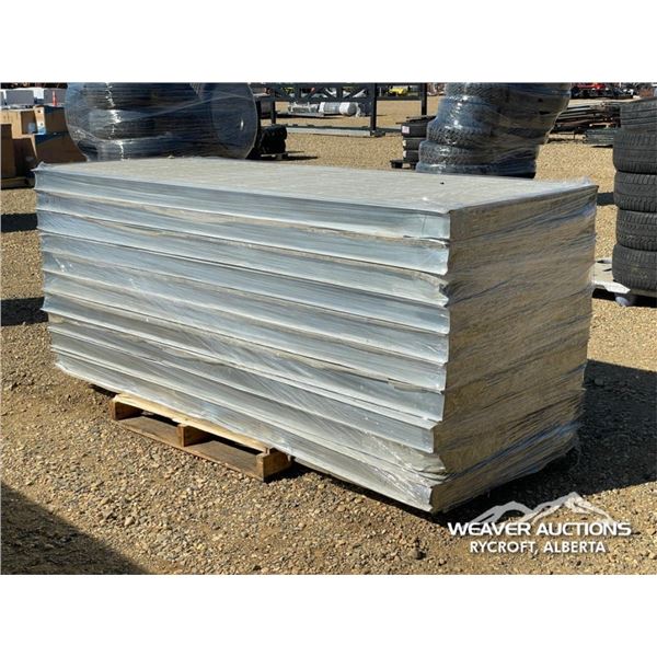 (10) 3.2 X 8 FT. INSULATED STEEL PANELS