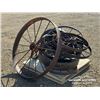Image 4 : (12) ANTIQUE STEEL WHEELS