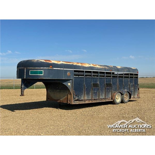 WHITELINE 20 FT. 5TH WHEEL T/A LIVESTOCK TRAILER