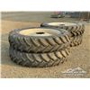 Image 1 : (4) GALAXY 380/90R46 SPRAYER TIRES & RIMS