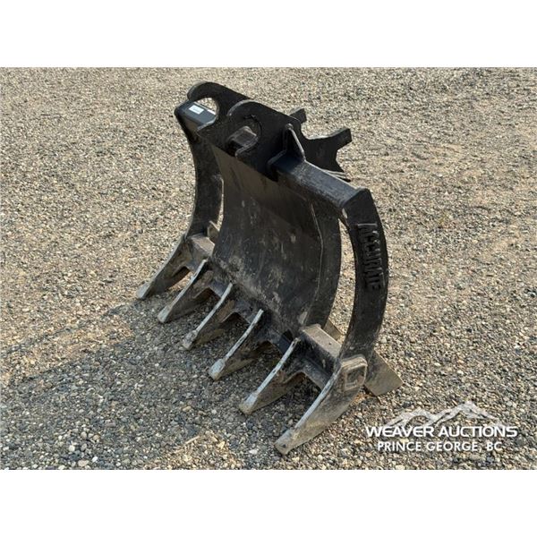 ACCURATE 42 IN. MINI EXCAVATOR BRUSH RAKE