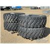 Image 3 : (4) LOADER TIRES