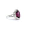 Image 2 : Fahsion Pink Tourmaline & Diamond Halo Ring