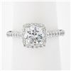 Image 2 : Verragio 18k White Gold 1.43 ctw GIA Round Brilliant Cut Diamond Engagement Ring