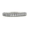 Image 4 : Estate 18k White Gold 0.90 ctw Pave Diamond 3.7mm 3 Sided Wedding Stack Band Rin