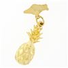 Image 6 : Crea 14k Gold Detailed Textured Diamond Cut 3D Pineapple Hawaii Charm Pendant