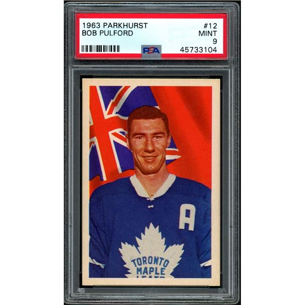 1963-64 Parkhurst #12 Bob Pulford (PSA 9)